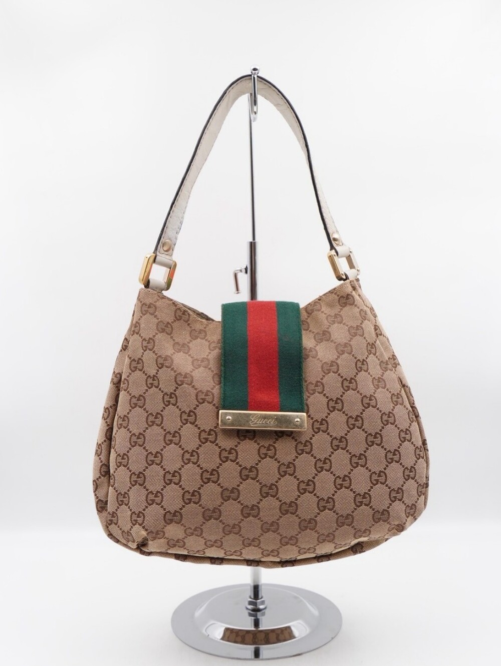 CP03 💕 GUCCI Monogram New Ladies Web Hobo